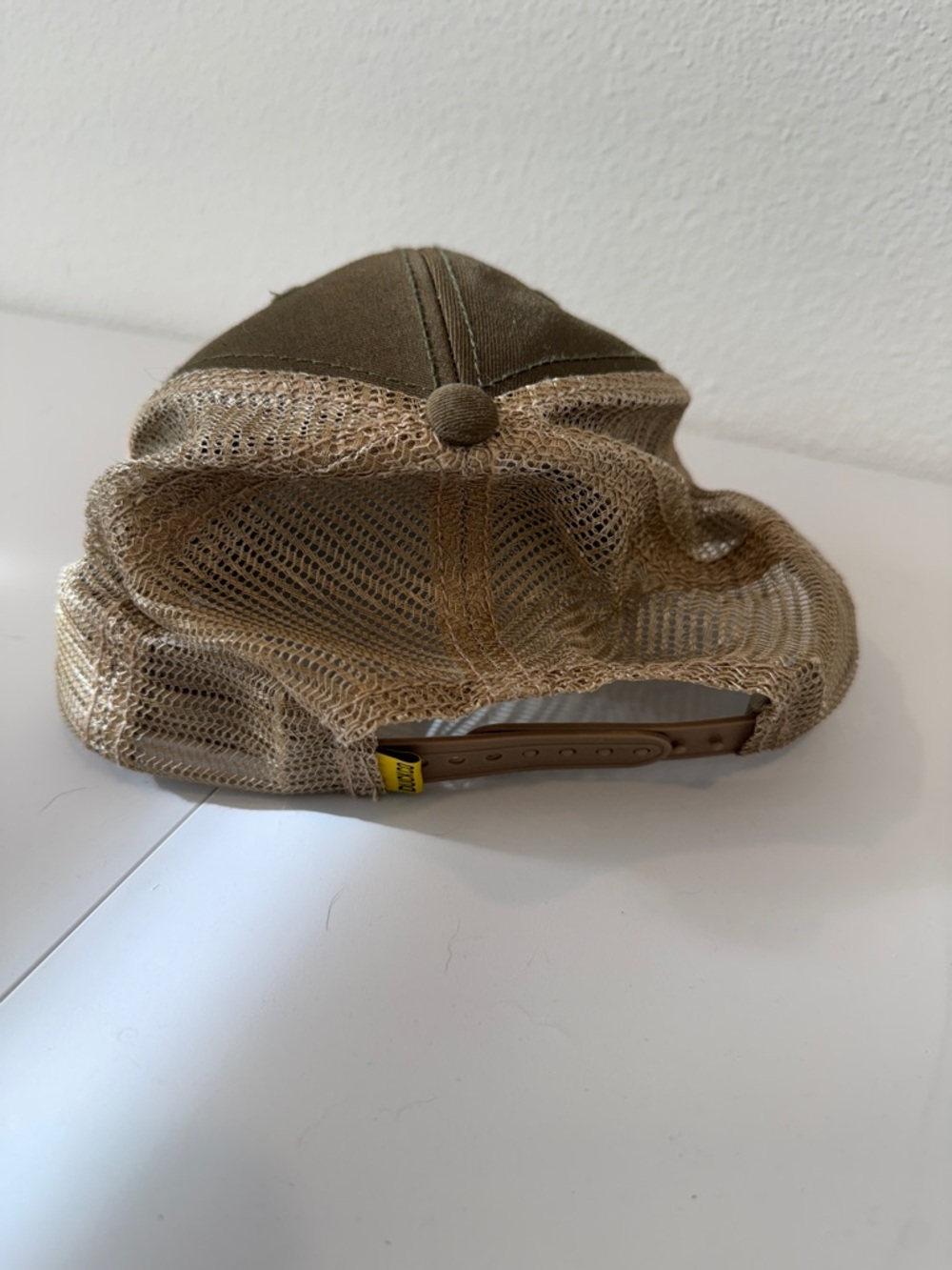 Brazos Bend Patch Trucker Hat in Olive - Picture 2 of 3